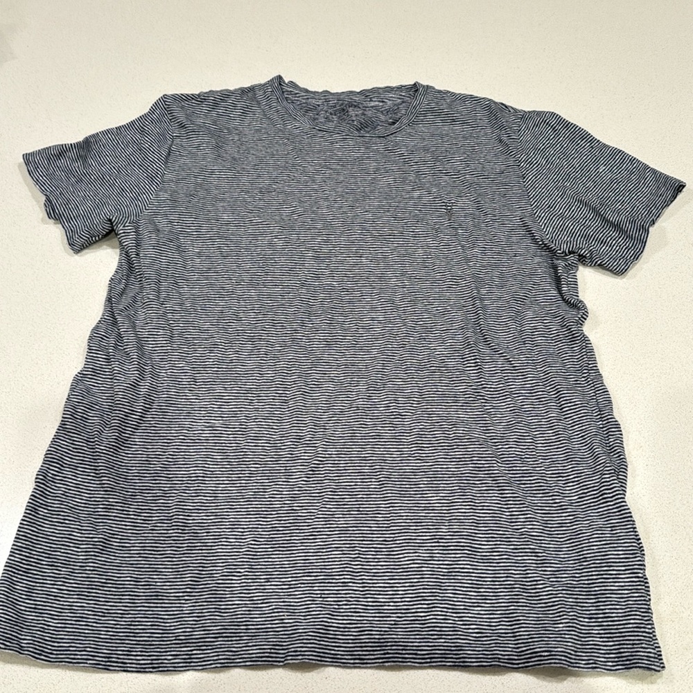 All saints medium men’s striped t shirt